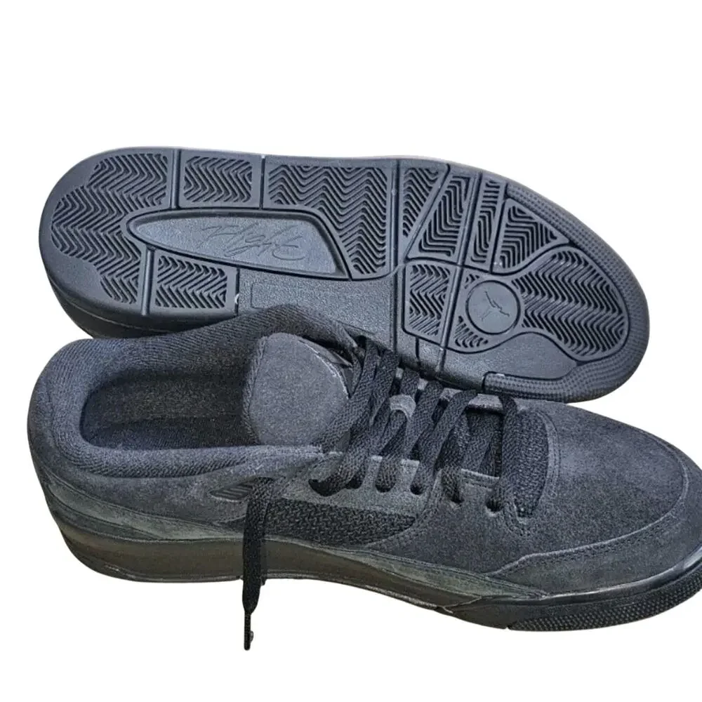Jordan Flight Court - Black / Anthracite gray suede Men’s 8 Womens 9.5 EUC